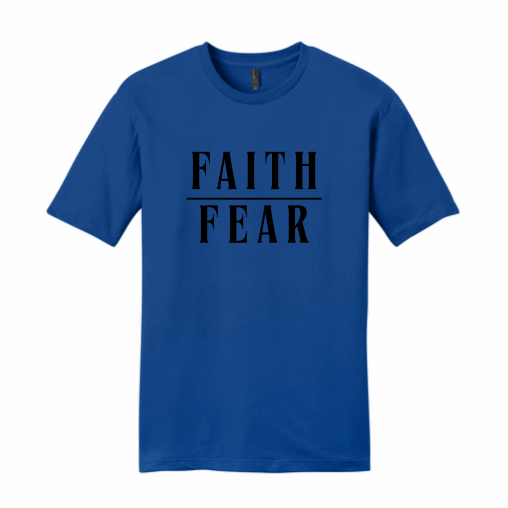 Faith Over Fear Blue Brought to you by The Bear Traxs thebeartraxs.com