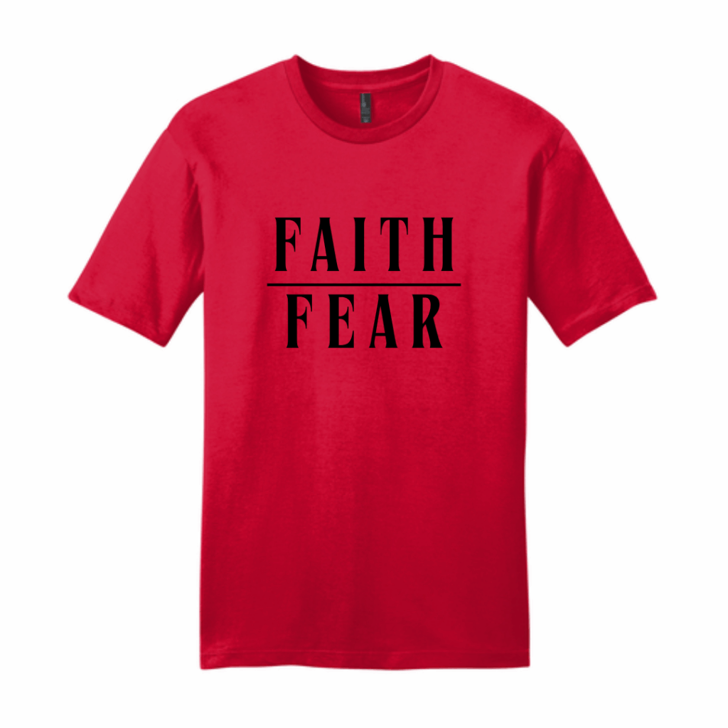 Faith Over Fear Red Brought to you by The Bear Traxs thebeartraxs.com